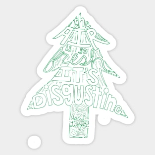 April Ludgate Quote Tree Sticker